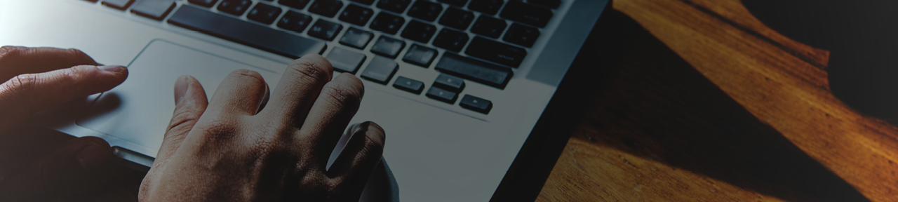 Person Hands Typing on Laptop Keyboard