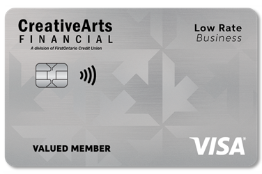 Creative Arts Financial Low Rate Business Credit Card