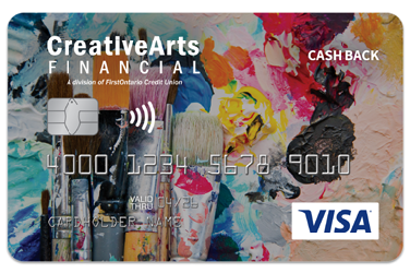 Creative Arts Financial Visa Cash Back Card