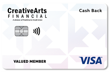Creative Arts Financial Visa Cash Back Card